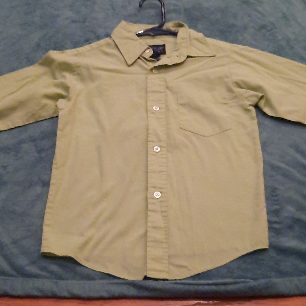 In Design Boys Wear Boys green dress shirt